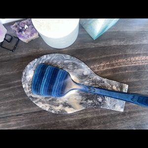Marble Spoon Holder grey